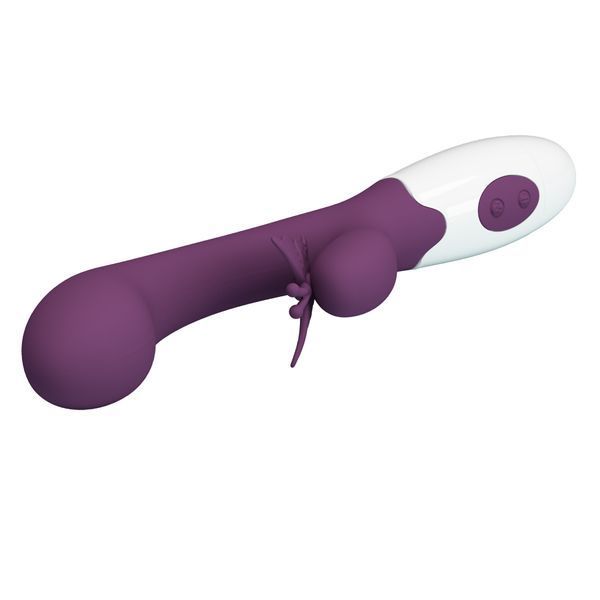 Вібратор-кролик для точки G PRETTY LOVE Butterfly Kiss мультишвидкісний, 19.9 х 3.1 см BI-014927-A2 фото