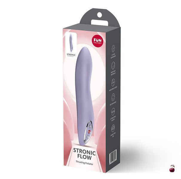 Вібратор Fun Factory Stronic Flow Light Violet, силікон, 8 режимів SX3297 фото