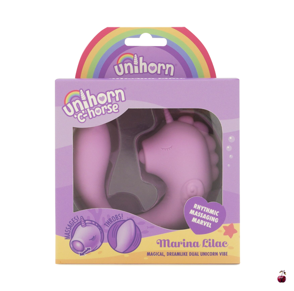 Вібратор-єдиноріжка Unihorn C Horse Marina Lilac: подвійна стимуляція SX2863 фото