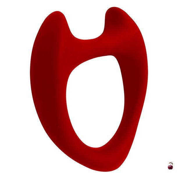 Ерекційні кільця Wooomy Toro L Red з силікону SO9693 фото