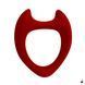 Ерекційні кільця Wooomy Toro L Red з силікону SO9693 фото 1
