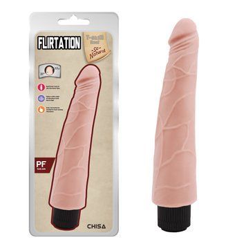 Вібромасажер із кібершкіри реалістичний Chisa T-skin ReaL Flirtation, тілесний 02387 /CN-711702387 фото