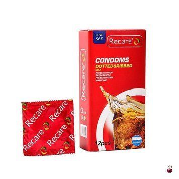 Презервативи Recare Cola Dotted&Ribbed 12 шт SX3324 фото
