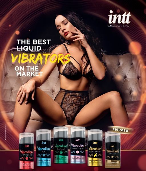 Рідкий вібратор Intt Vibration Strawberry, 15 мл IN15325 фото