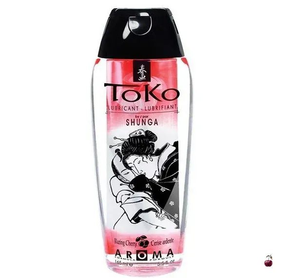Смаковий лубрикант Shunga Toko Aroma Blazing Cherry 165 мл - купити | Vyshnya.shop