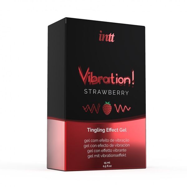 Рідкий вібратор Intt Vibration Strawberry, 15 мл IN15325 фото