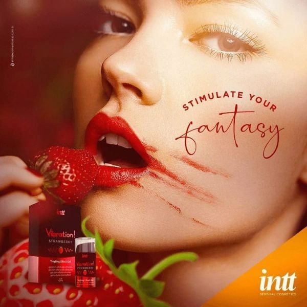Рідкий вібратор Intt Vibration Strawberry, 15 мл IN15325 фото