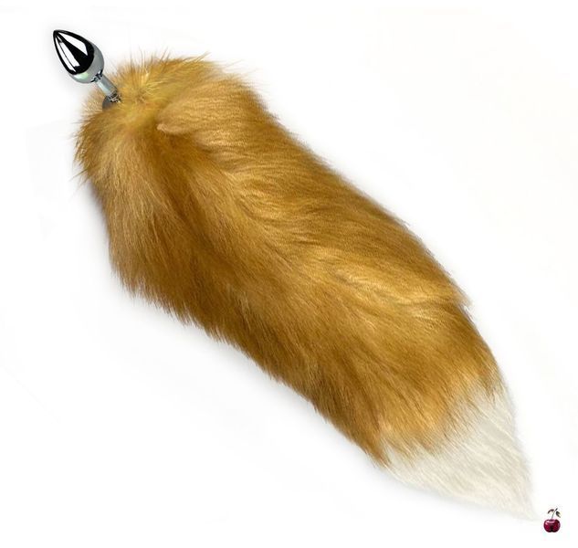 Анальні іграшки Art of Sex Металева пробка з хвостом M Red fox SO6185 фото