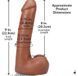 Фалоімітатор Doc Johnson The Realistic Cock ULTRASKYN 9 Inch with Balls Caramel SX4451 фото 9