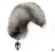 Анальна пробка з хвостом Art of Sex Arctic fox, M