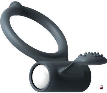 Ерекційне кільце Dorcel Power Clit Black V2 з вібрацією, медичний силікон MD1410 фото