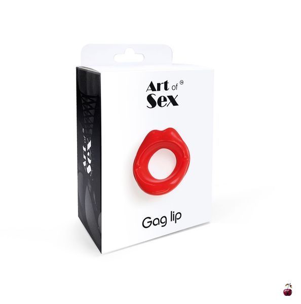 Аксесуар BDSM Art of Sex Gag lip, рожевий силіконовий кляп-розширювач SO6702 фото