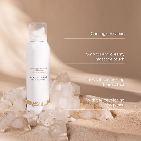 Масажні олії та лосьйони YESforLOV FIZZY MASSAGE FOAM з чарівним ароматом 150 мл SX4539 фото