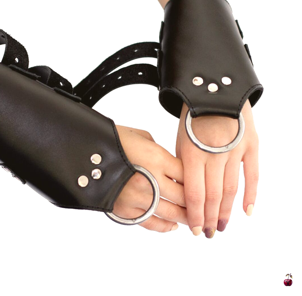 Аксесуари BDSM Art of Sex Kinky Hand Cuffs для підвісу, натуральна шкіра SO5183 фото
