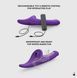 Страпони Strap-On-Me Multi Orgasm Dildo L Purple з вакуумною стимуляцією SX4034 фото 8