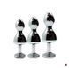 Анальні іграшки Wooomy Lollypop Double Ball Metal Plug Blue M, нержавіюча сталь SO7422 фото 4