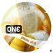 Презервативи ONE FlavorWaves Banana Split, ароматизовані, натуральний латекс, колір жовтий SX0753 фото 1